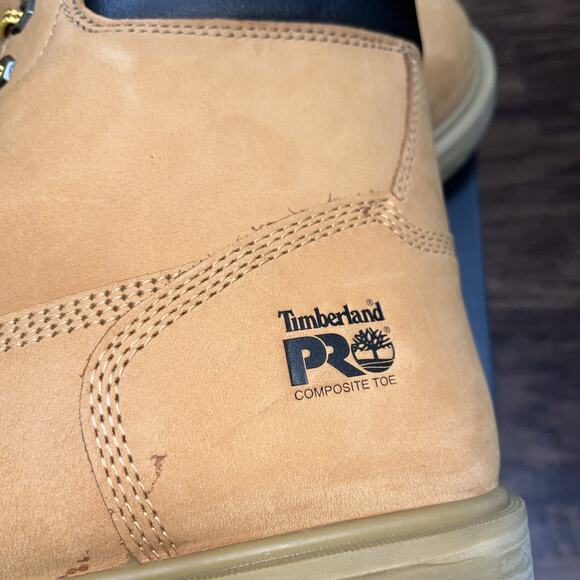 Timberland PRO Sawhorse 6" Wheat Boots Men’s Size 11 Composite Safety Toe - Picture 3 of 8